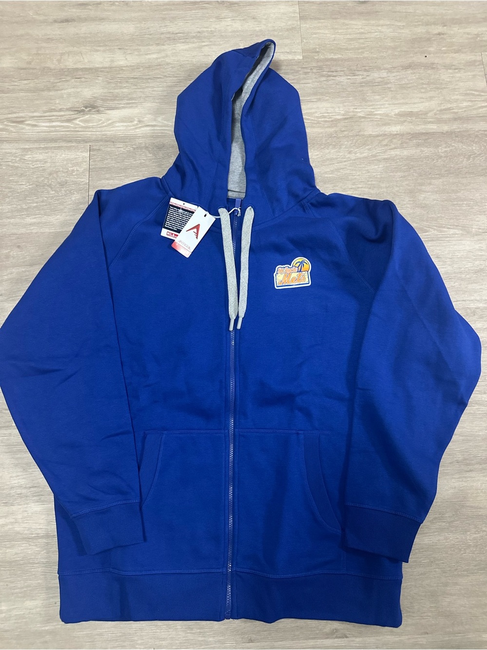 **NEW** Antigua St Lucia Mets Royal Blue Hoodie.  Sz XL